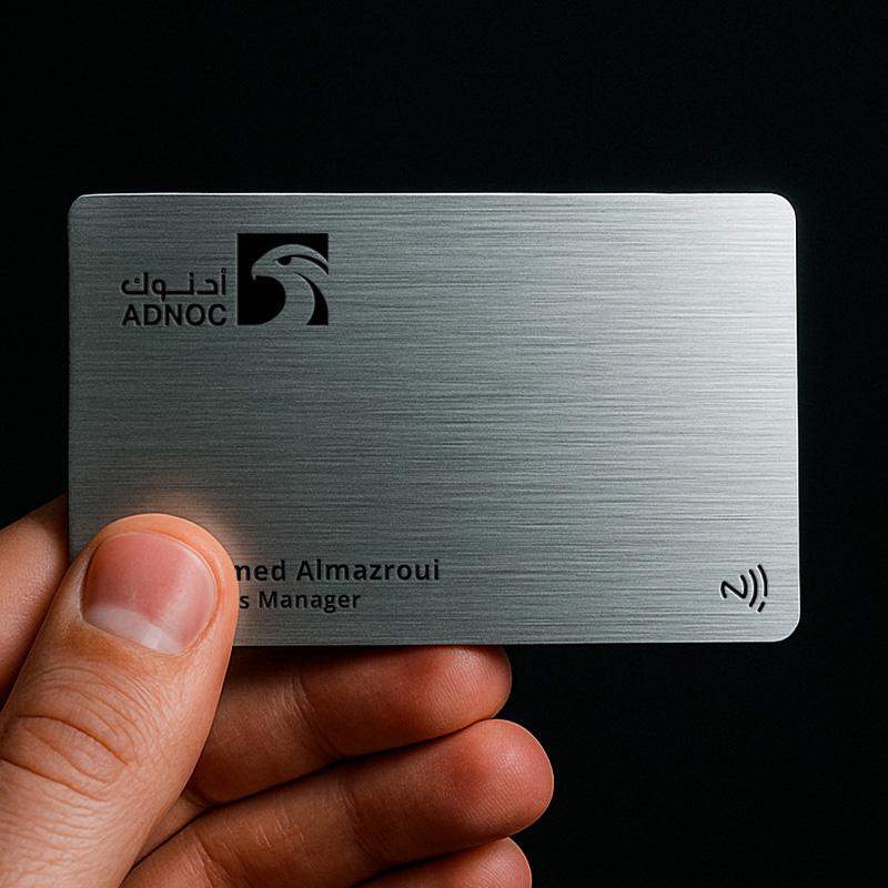 Metal Silver NFC Smart Business Card
