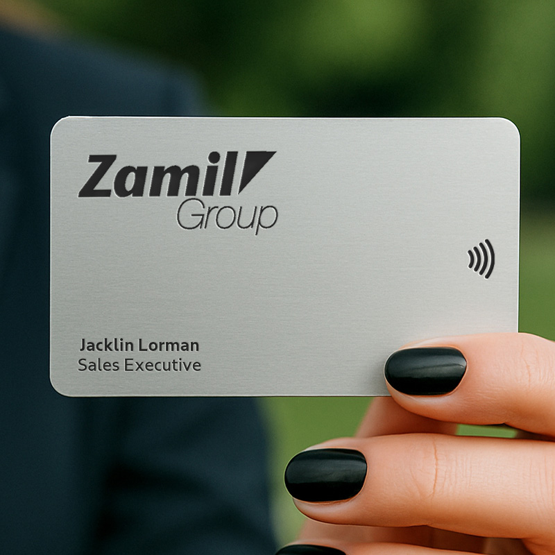 Metal White NFC Smart Business Card